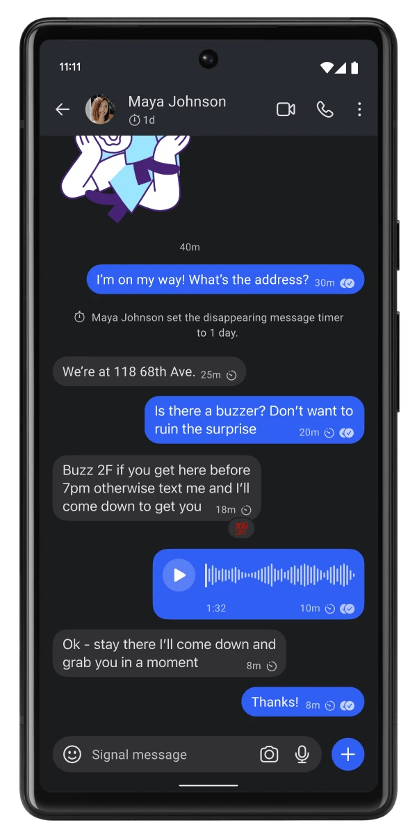 Signal 官方中文版安全聊天与加密界面